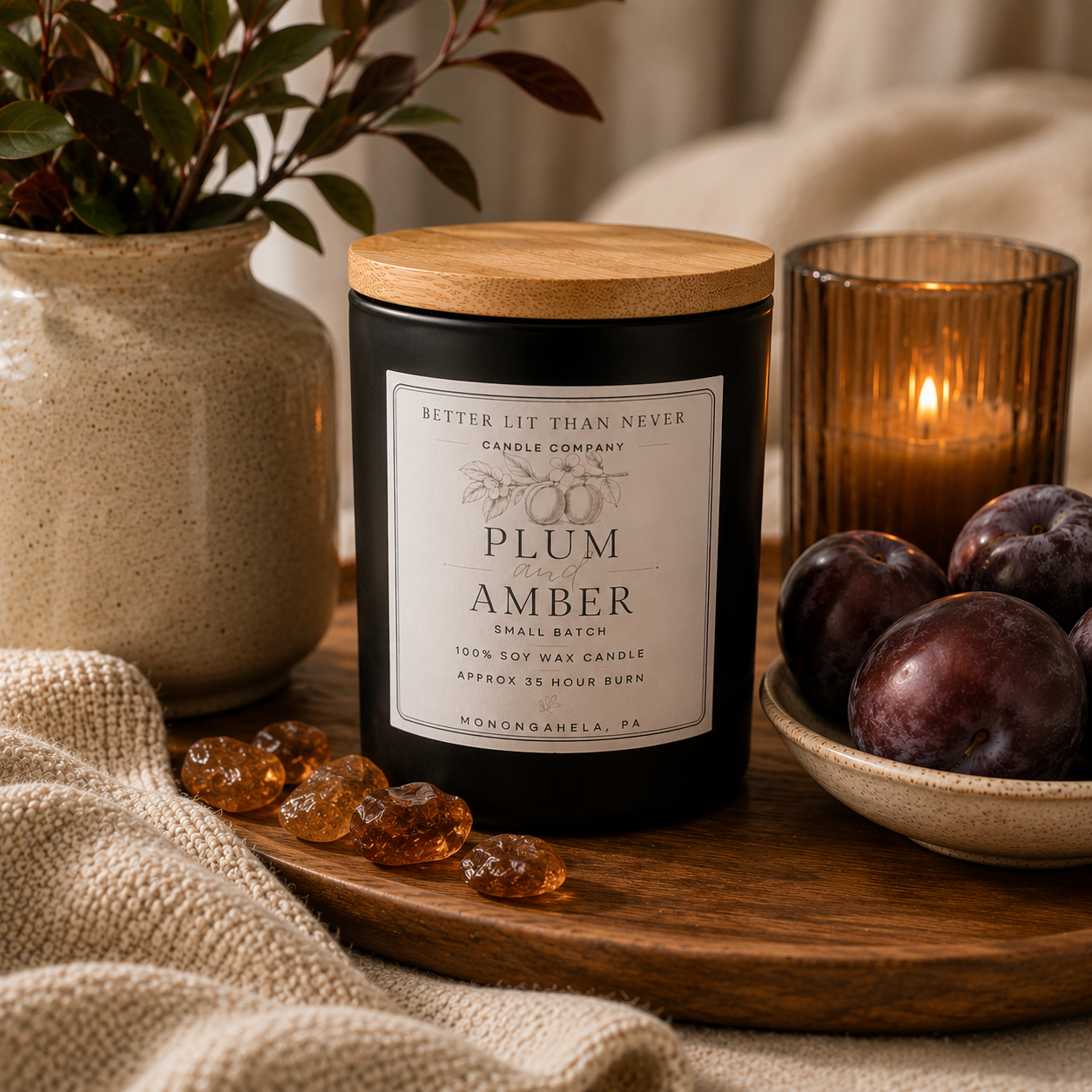 Plum and Amber